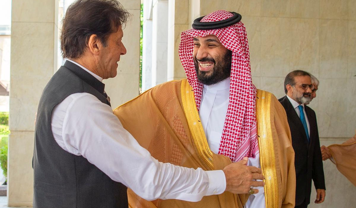 Imran Khan with Saudi Crown Prince